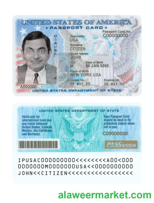 USA passport ID card